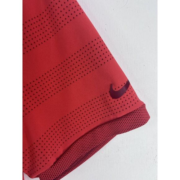 Nike Golf Zonal Cooling Polo Shirt Men's Sz Small Breathable Red Striped S/S‎ - Picture 3 of 9